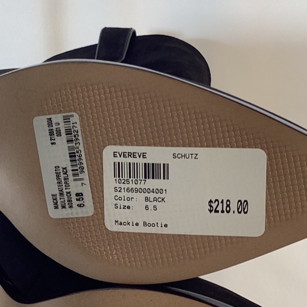 NWT SCHUTZ Black Mackie Bootie Size 6.5 - Picture 7 of 7